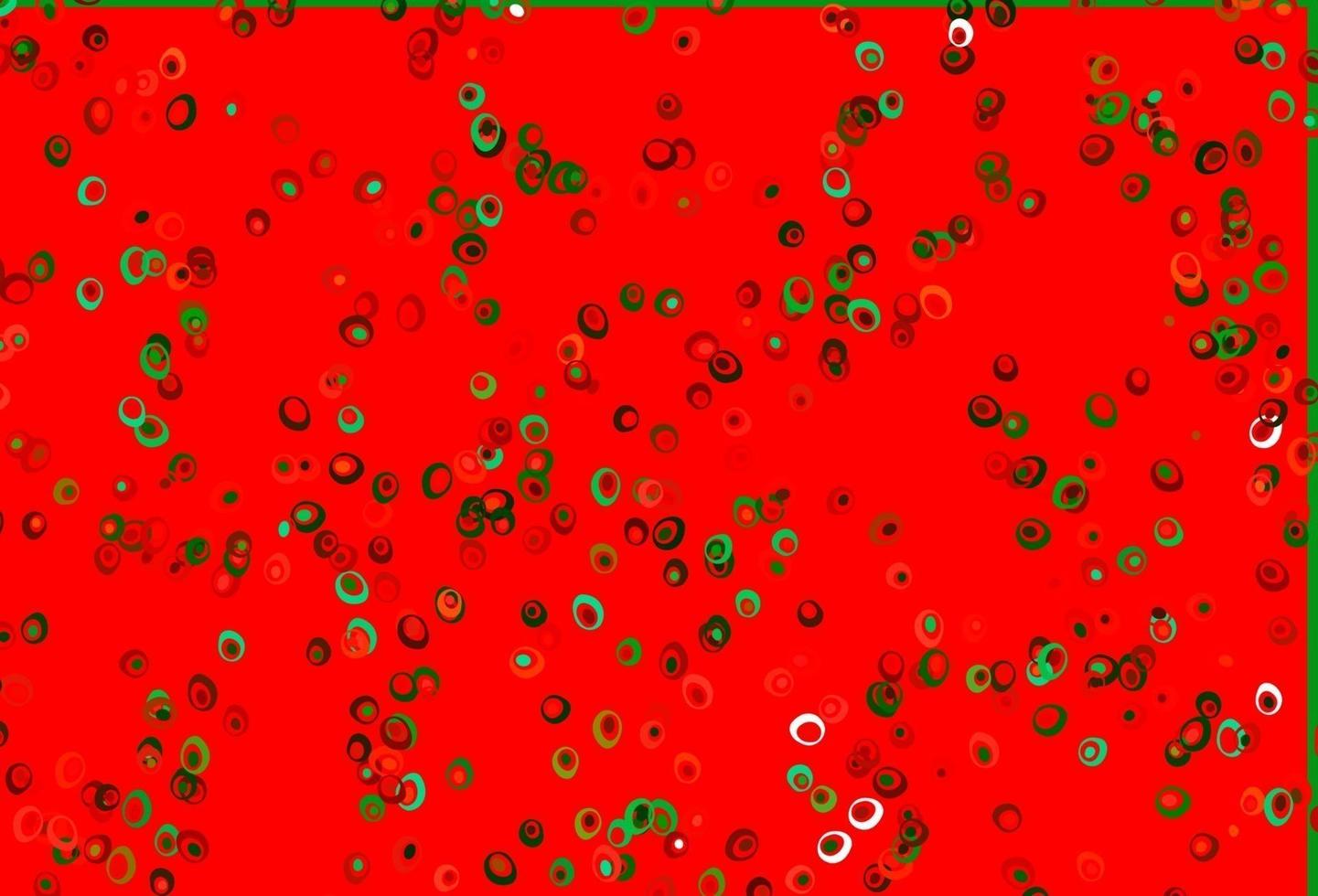 cubierta de vector verde claro, rojo con manchas.