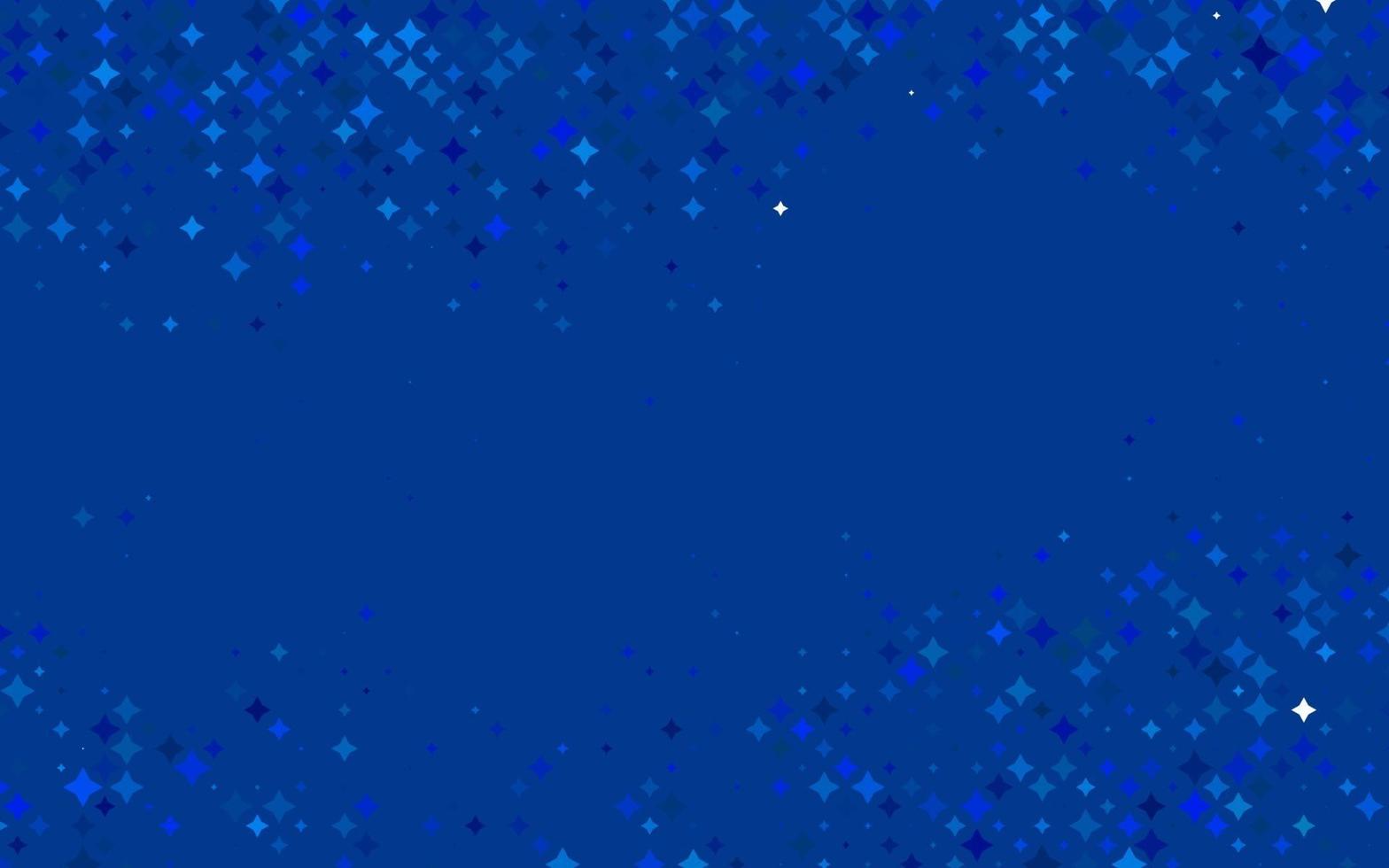 Light BLUE vector pattern with christmas stars.