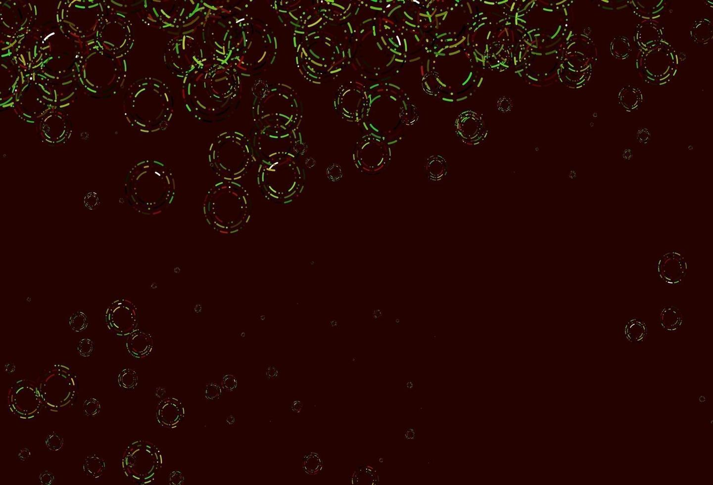 Light Green, Red vector pattern with spheres.