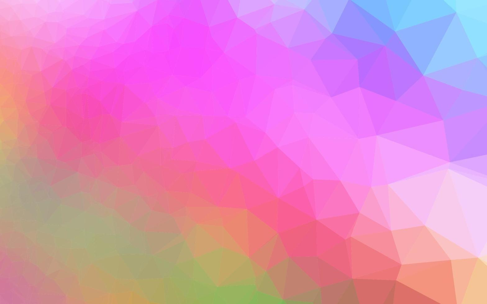 Light Multicolor, Rainbow vector blurry triangle pattern.