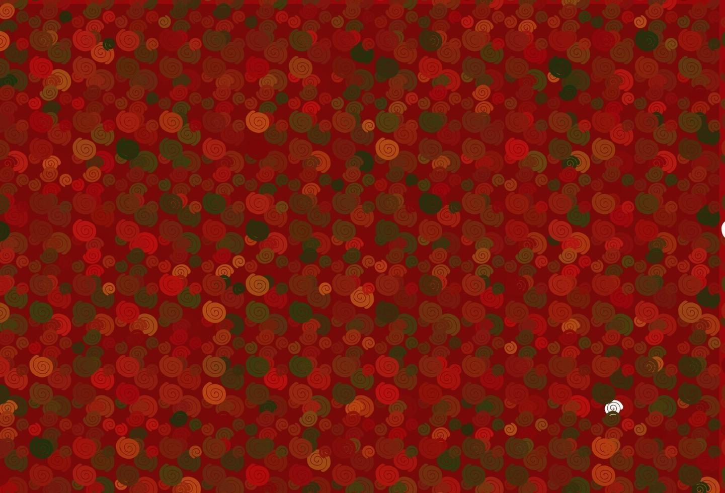 Light Green, Red vector background with lava shapes.