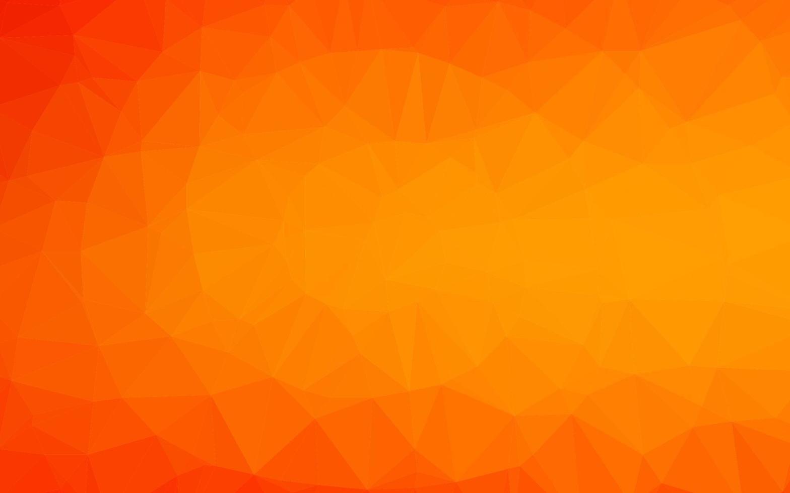 Light Orange vector triangle mosaic template.