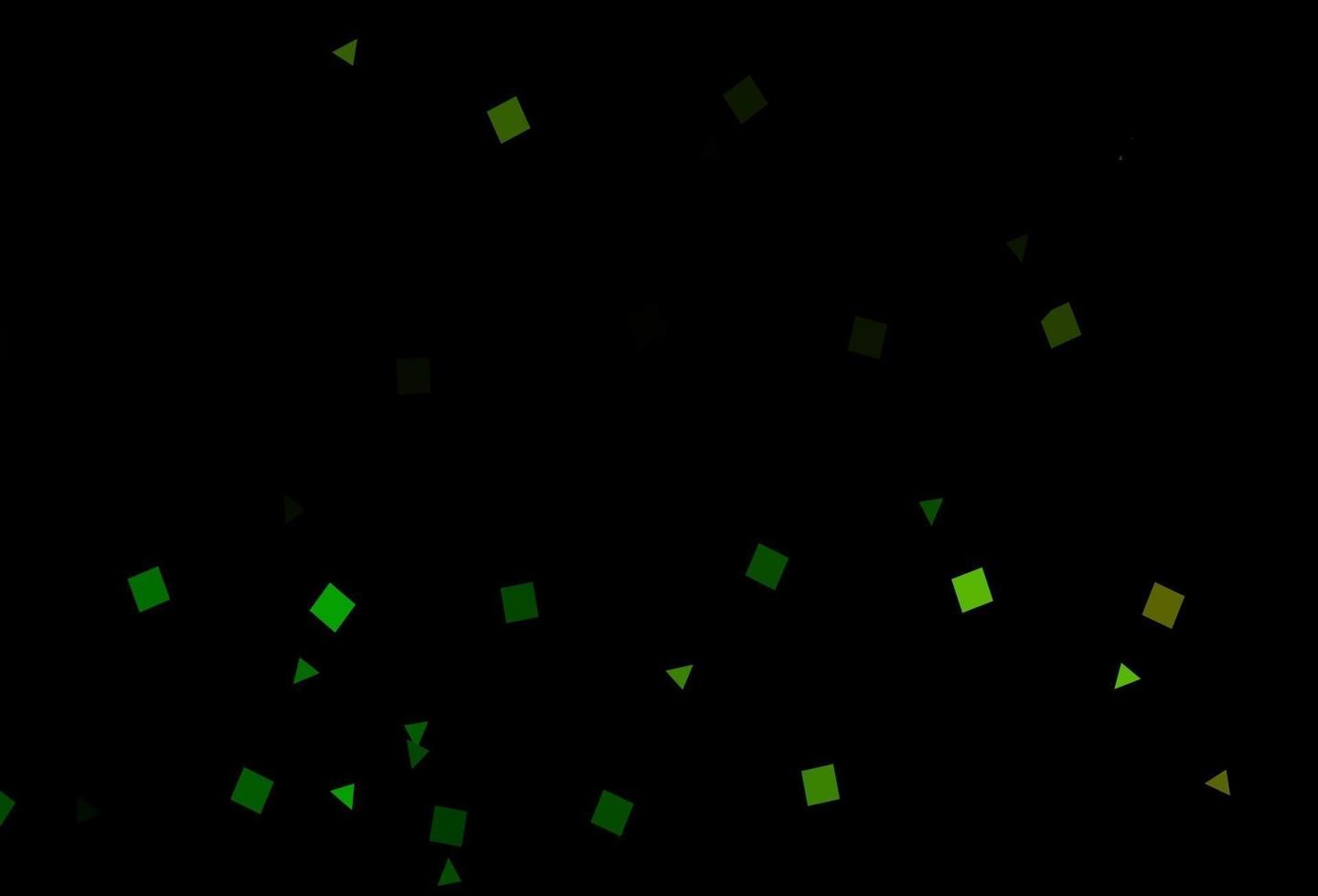 Dark Green, Yellow vector backdrop with lines, circles, rhombus.