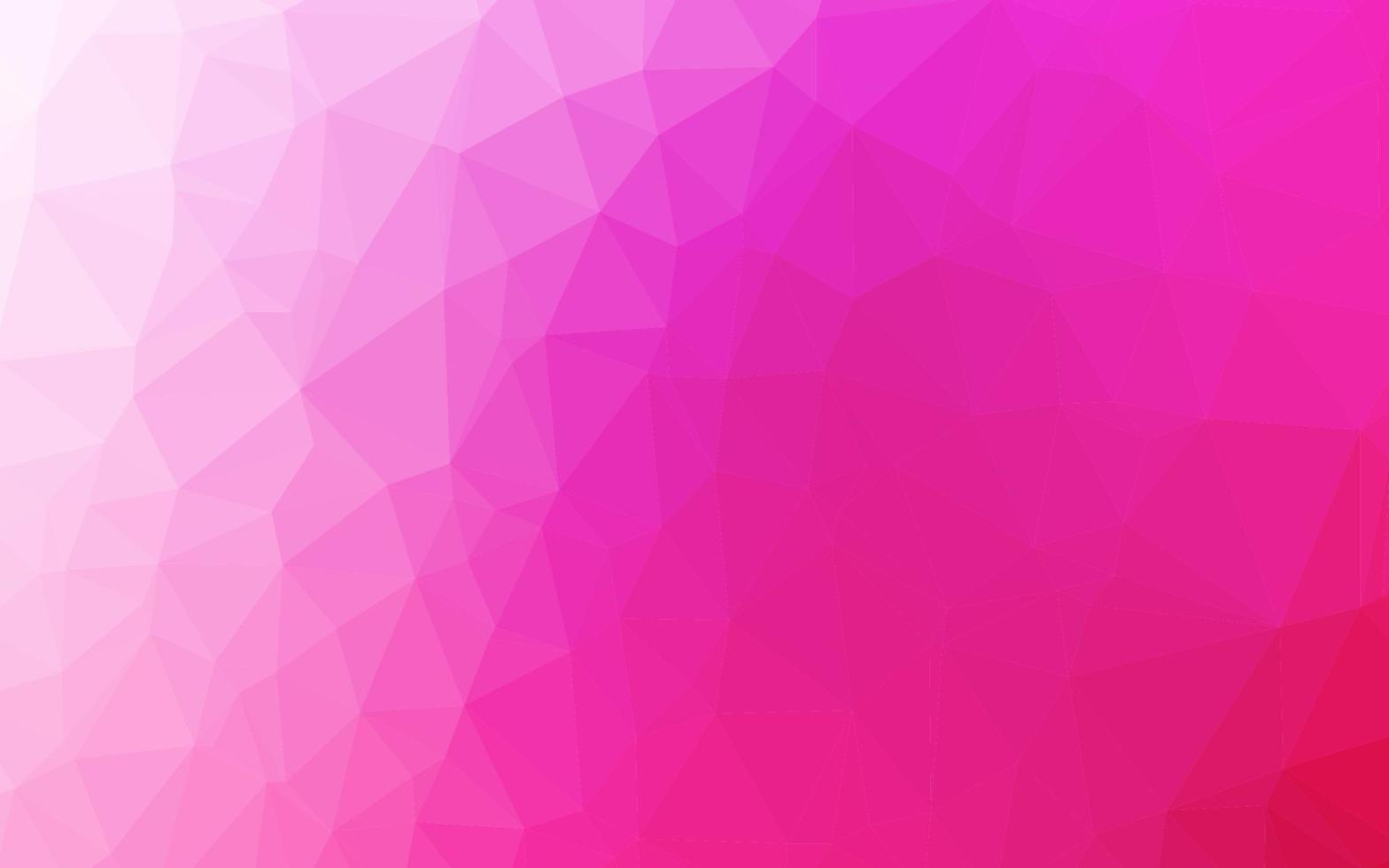 diseño abstracto de polígono de vector rosa claro.