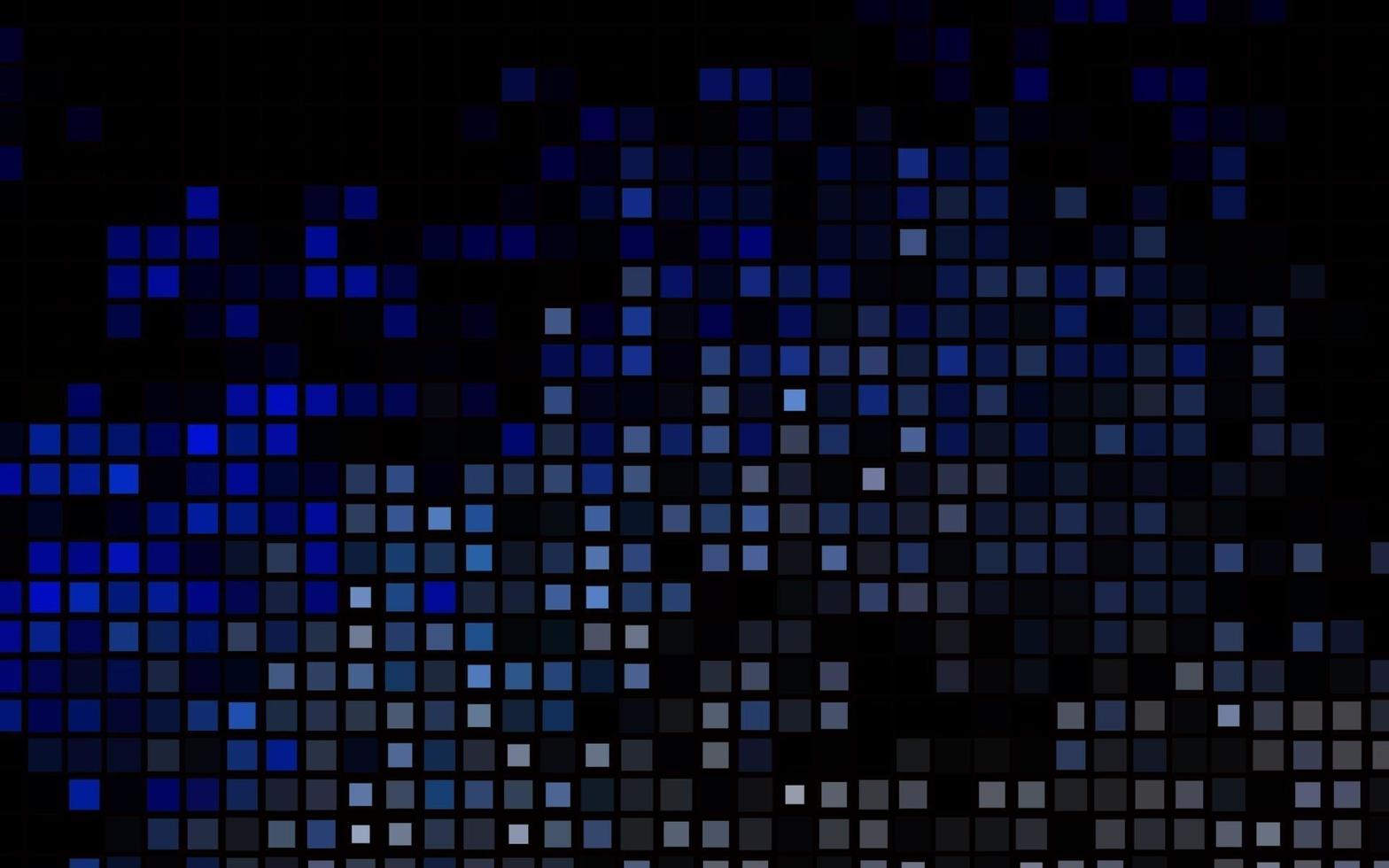 Dark BLUE vector backdrop with rectangles, squares.