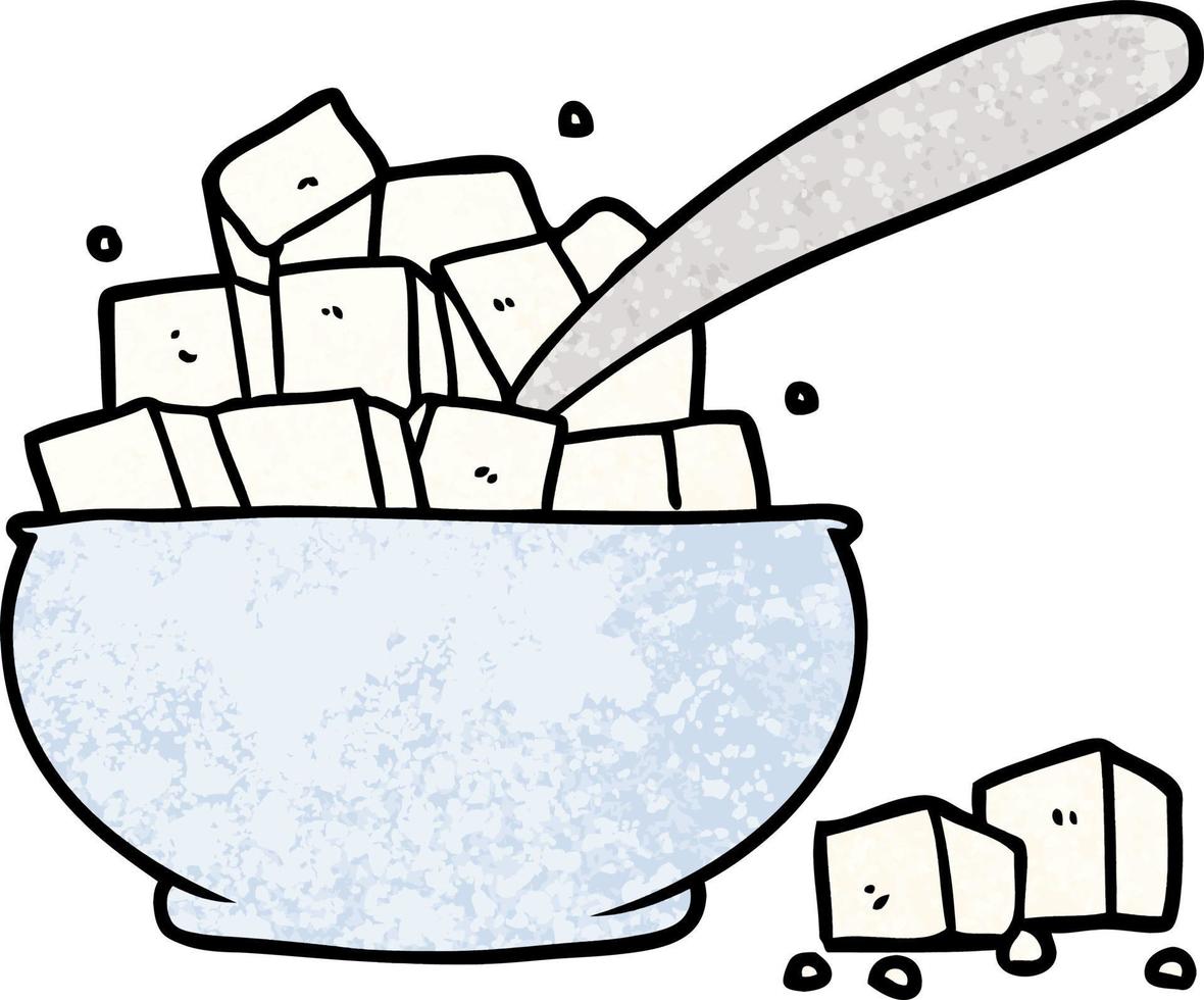 cartoon sugar bowl vector