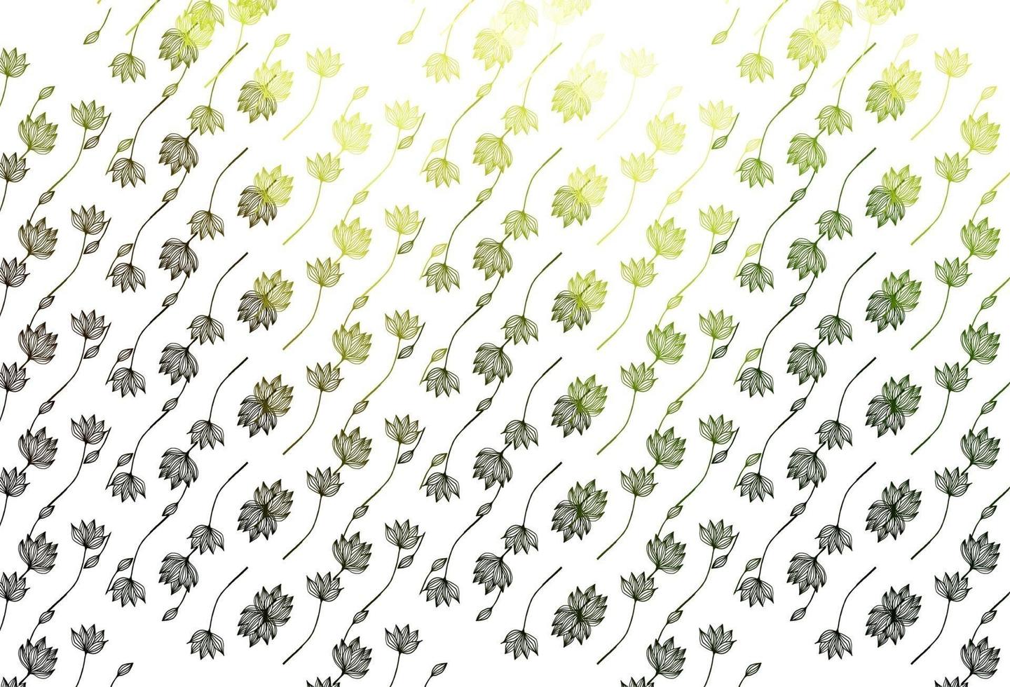 Light Green, Yellow vector sketch texture.