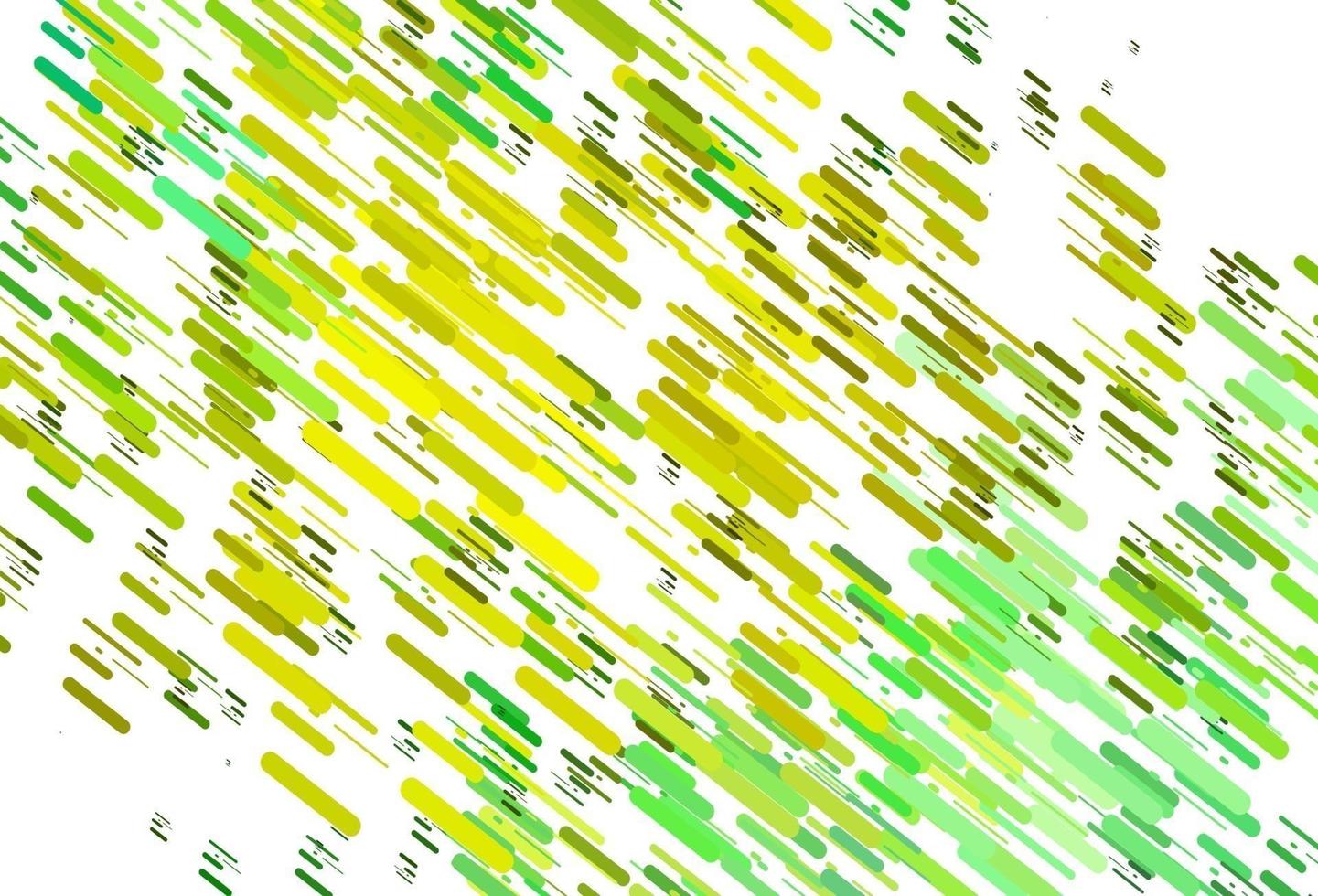 Light Green, Yellow vector backdrop with long lines.