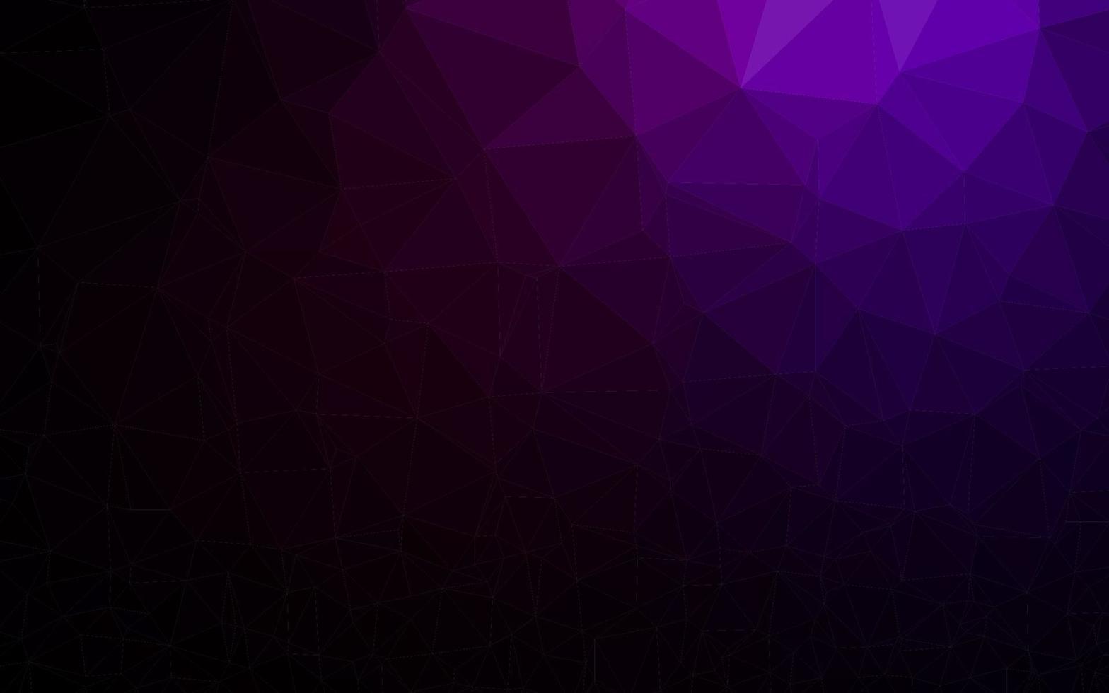 Dark Purple vector abstract polygonal layout.