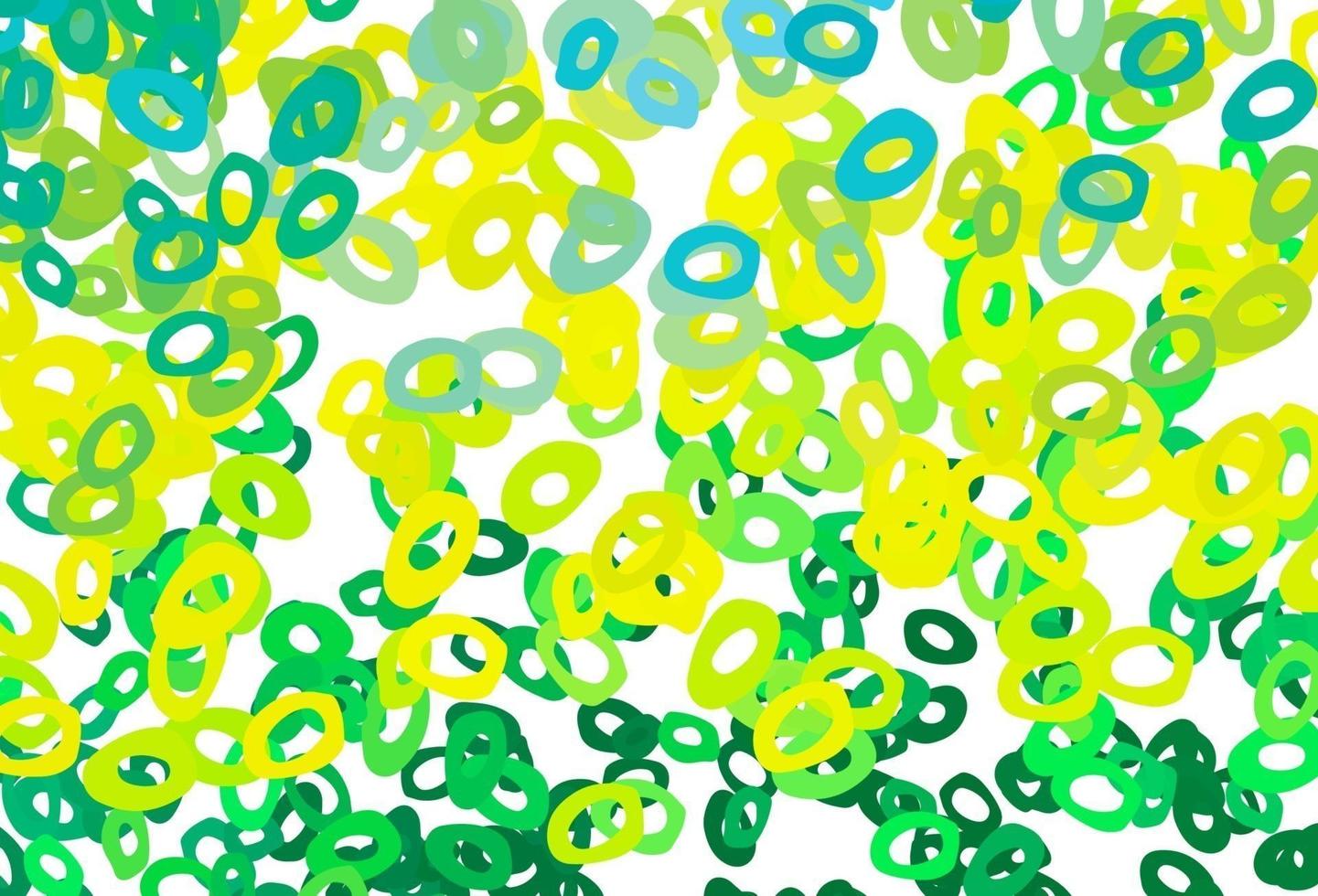 Light Green, Yellow vector layout with circle shapes.