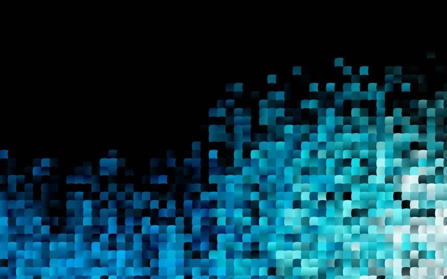 Dark BLUE vector backdrop with rectangles, squares.
