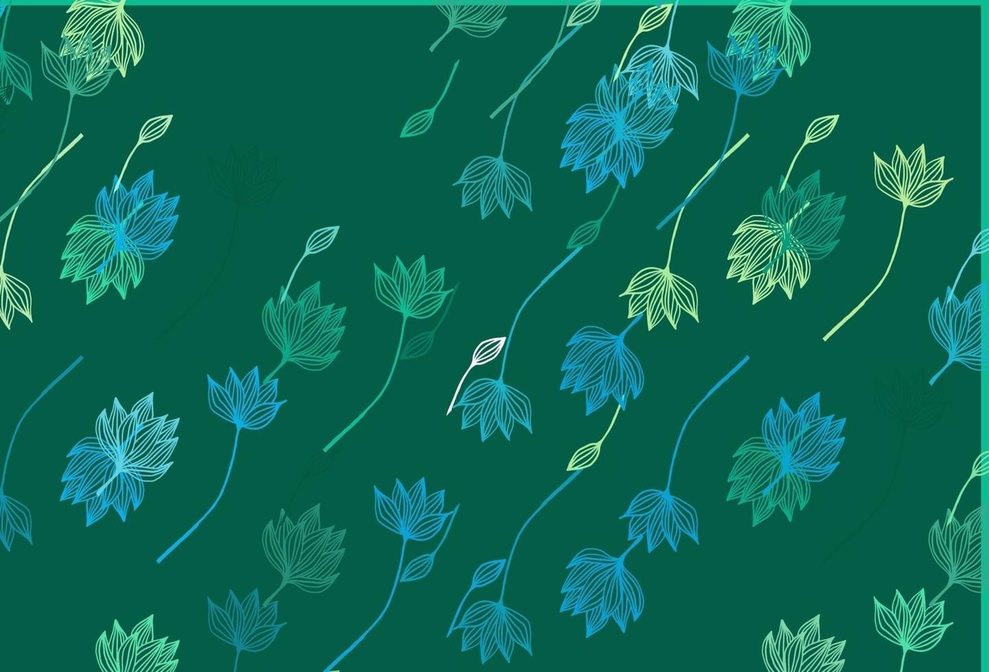 Light Green, Yellow vector hand painted template.
