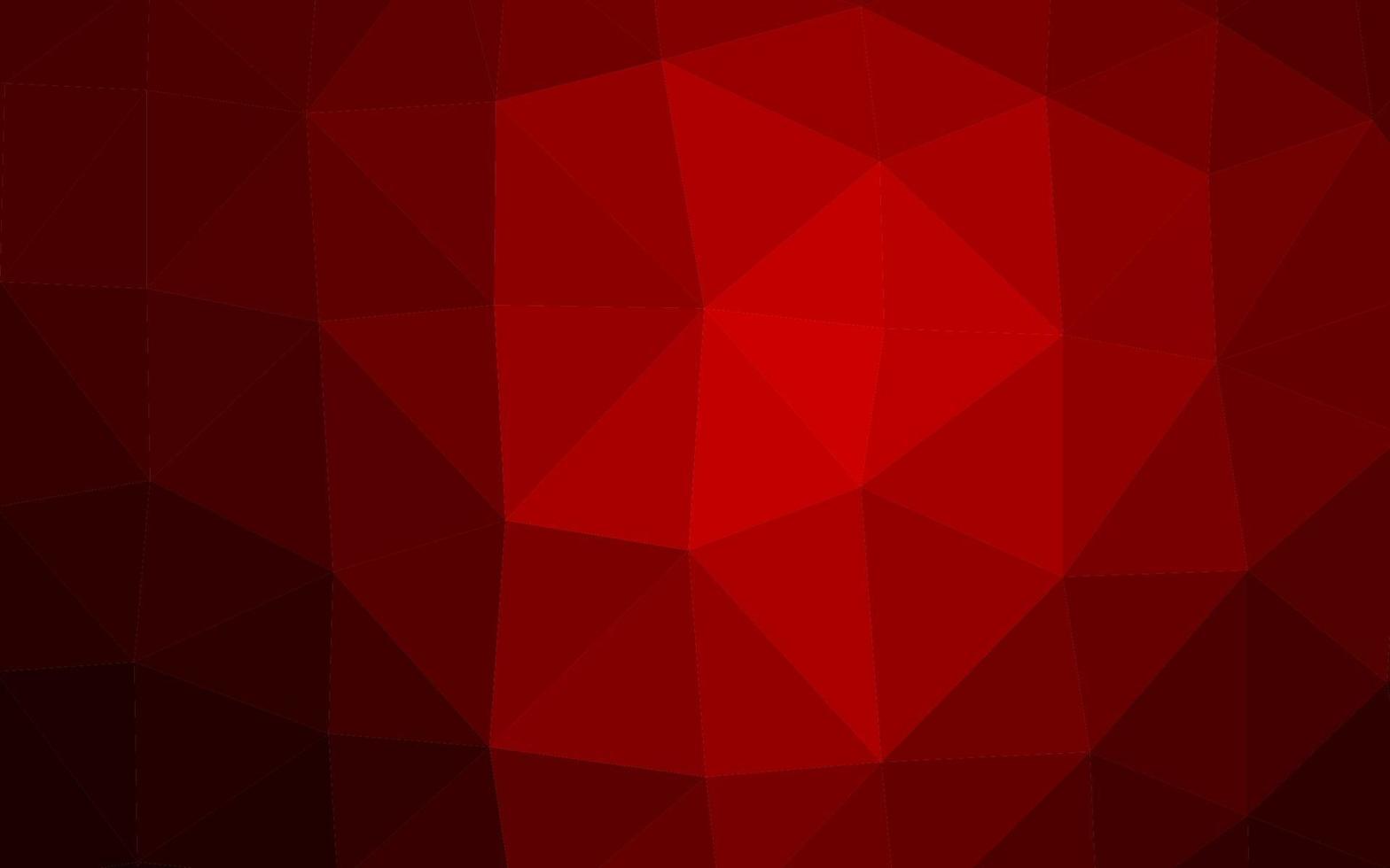 Light Red vector triangle mosaic texture.