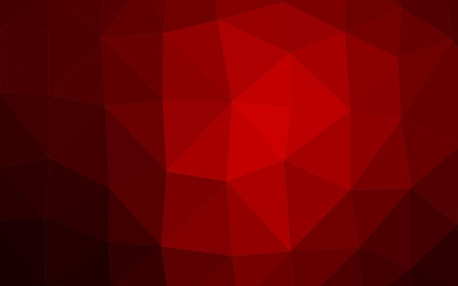 textura de mosaico de triángulo de vector rojo claro.