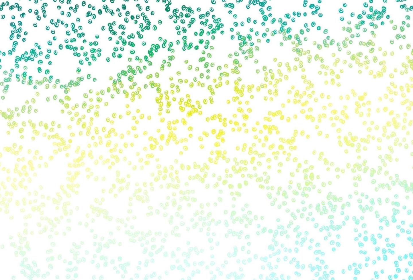 Light Green, Yellow vector backdrop with dots.