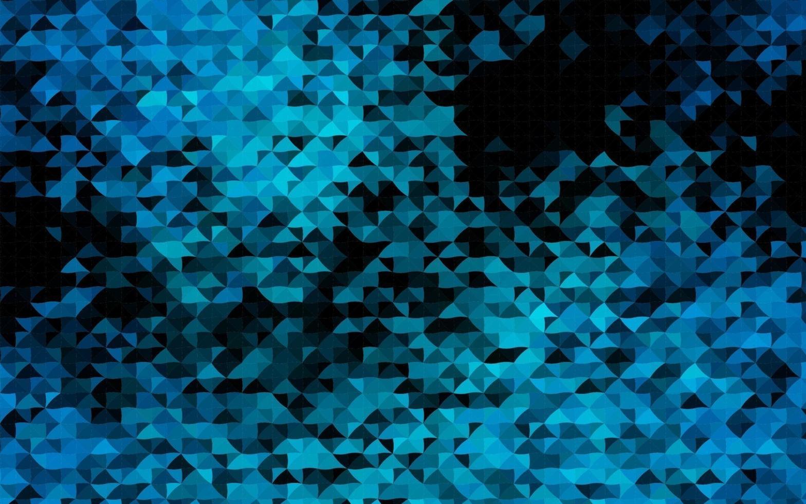 Dark BLUE vector template with crystals, triangles.