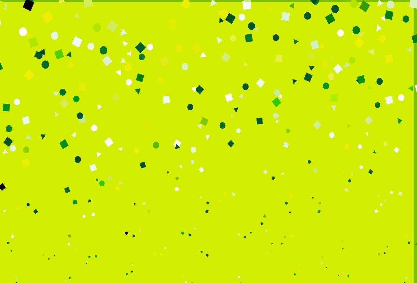 Light Green, Yellow vector backdrop with lines, circles, rhombus.