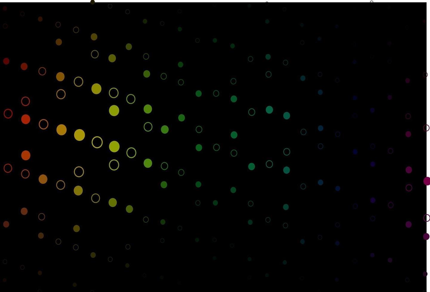 Dark Multicolor, Rainbow vector pattern with spheres.