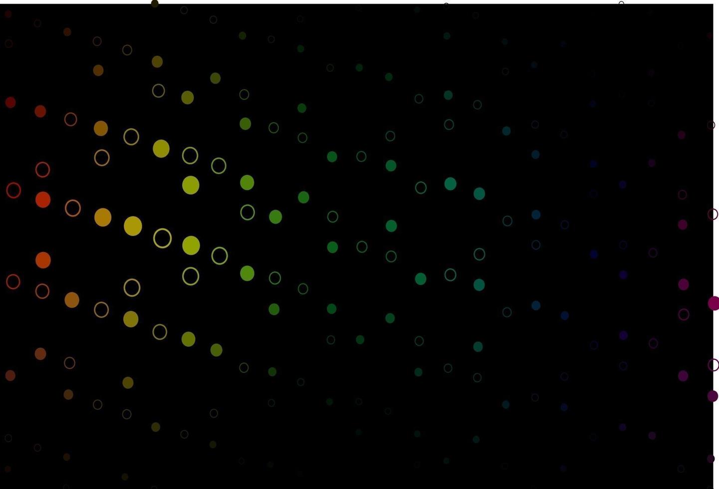 Dark Multicolor, Rainbow vector pattern with spheres.