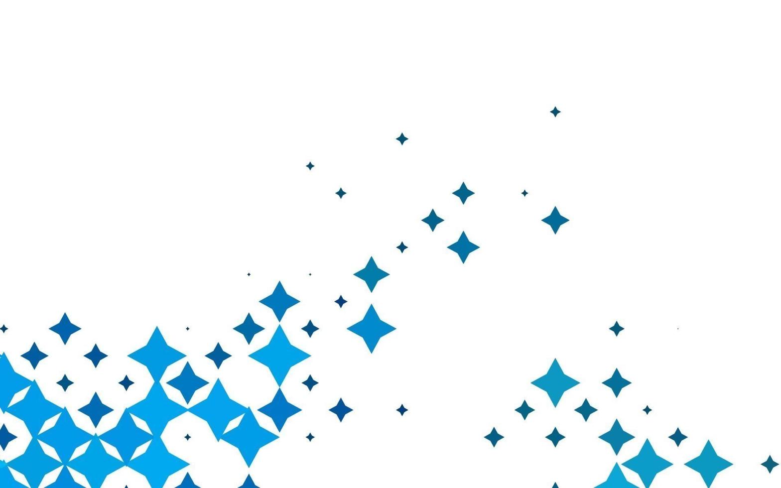 Light BLUE vector texture with beautiful stars.