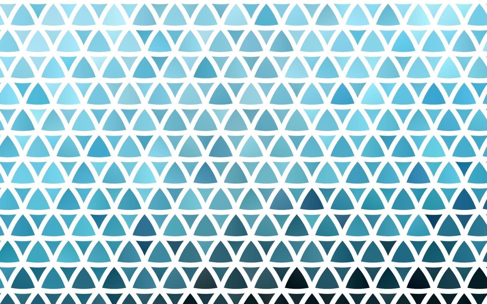 Light BLUE vector seamless background with triangles.