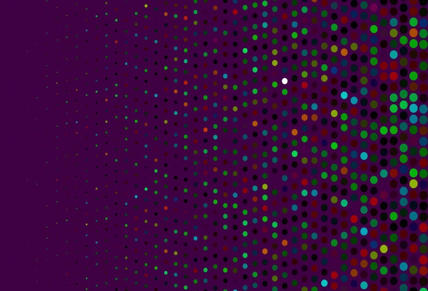 Dark Multicolor, Rainbow vector background with bubbles.