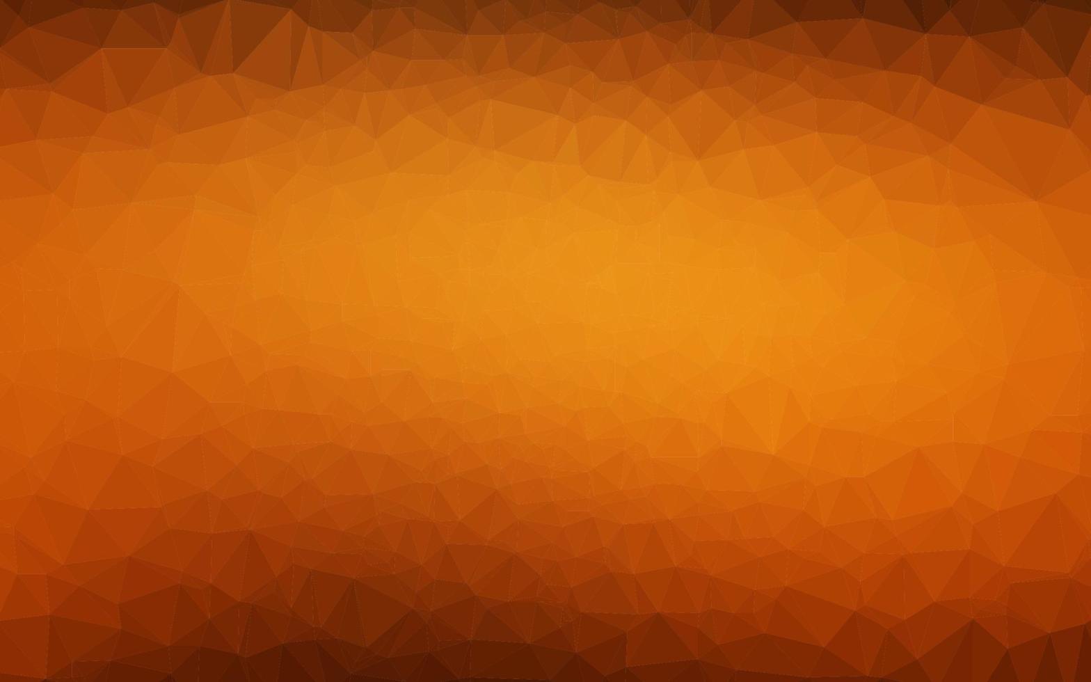 Dark Yellow, Orange vector polygon abstract layout.