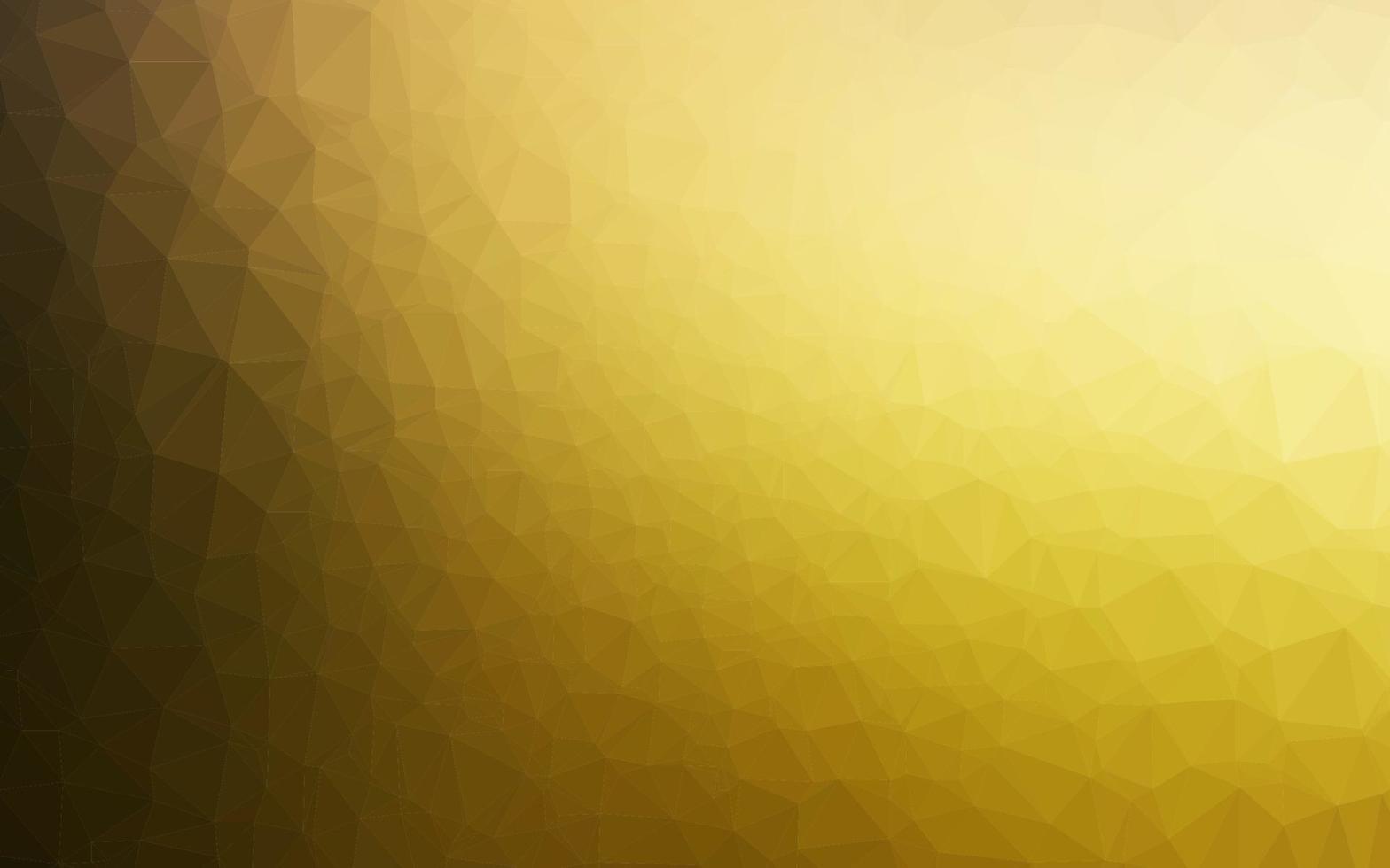 Dark Yellow, Orange vector low poly cover.