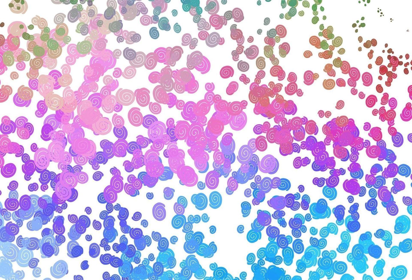 Light Multicolor, Rainbow vector pattern with liquid shapes.
