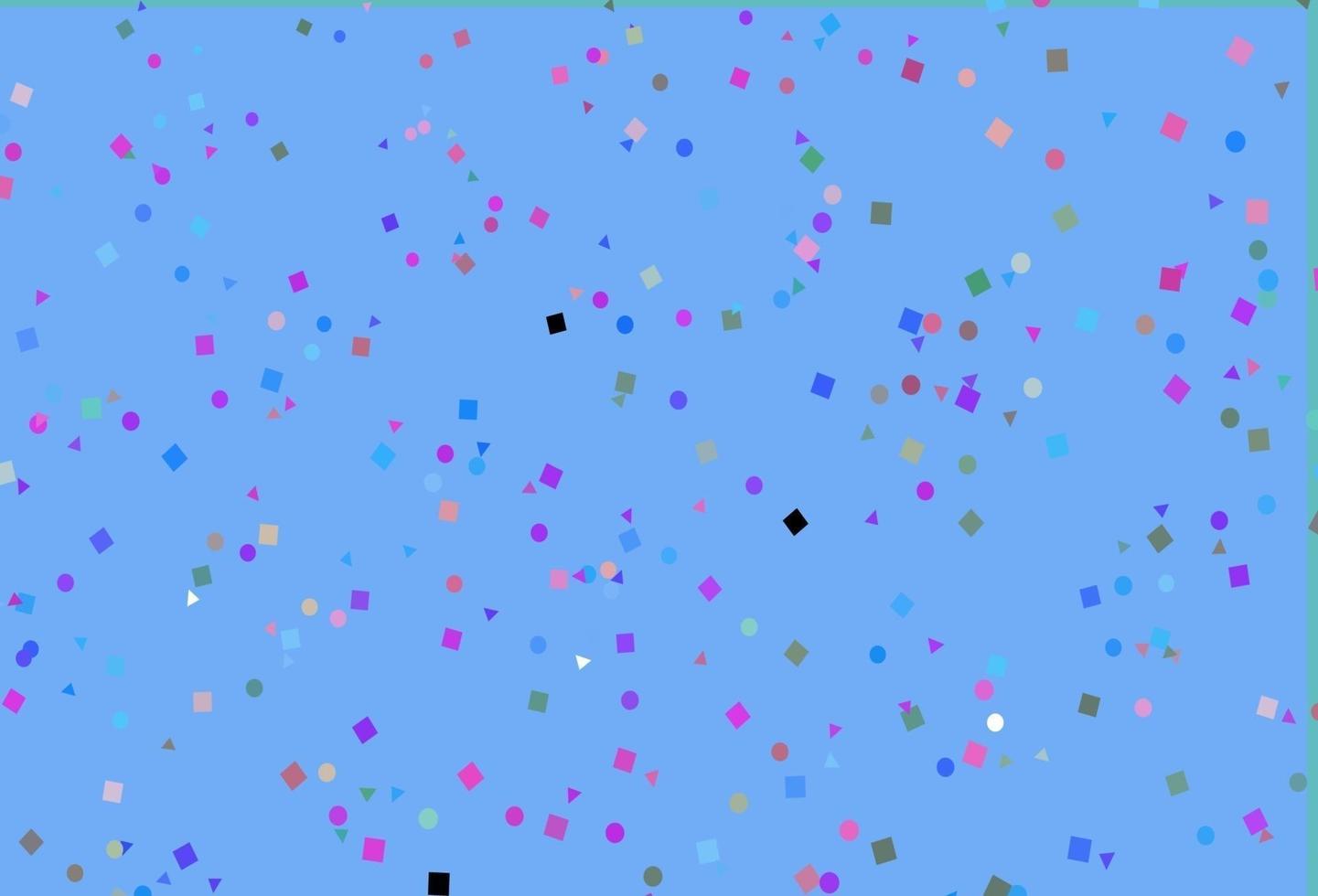 Light Multicolor, Rainbow vector texture in poly style with circles, cubes.