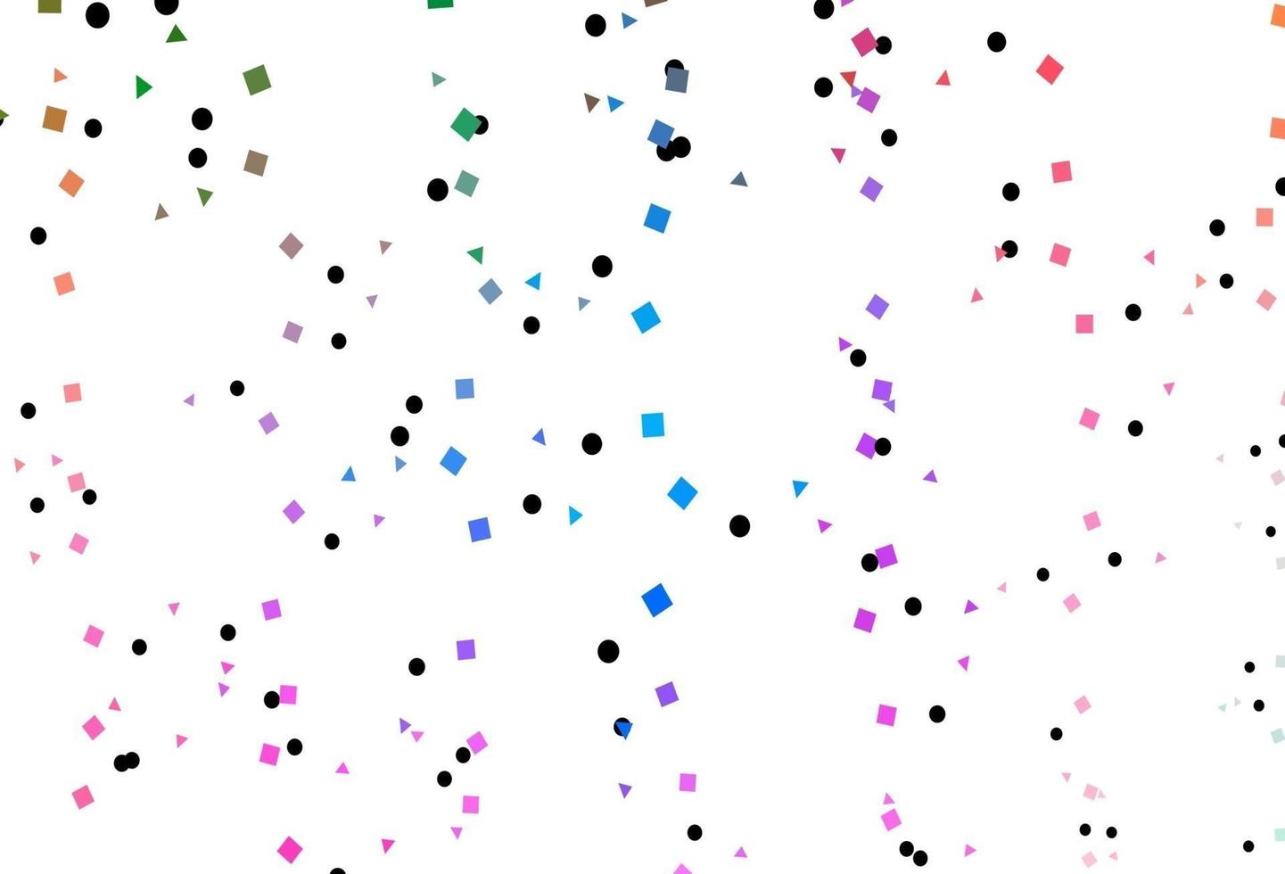 Light Multicolor, Rainbow vector texture in poly style with circles, cubes.