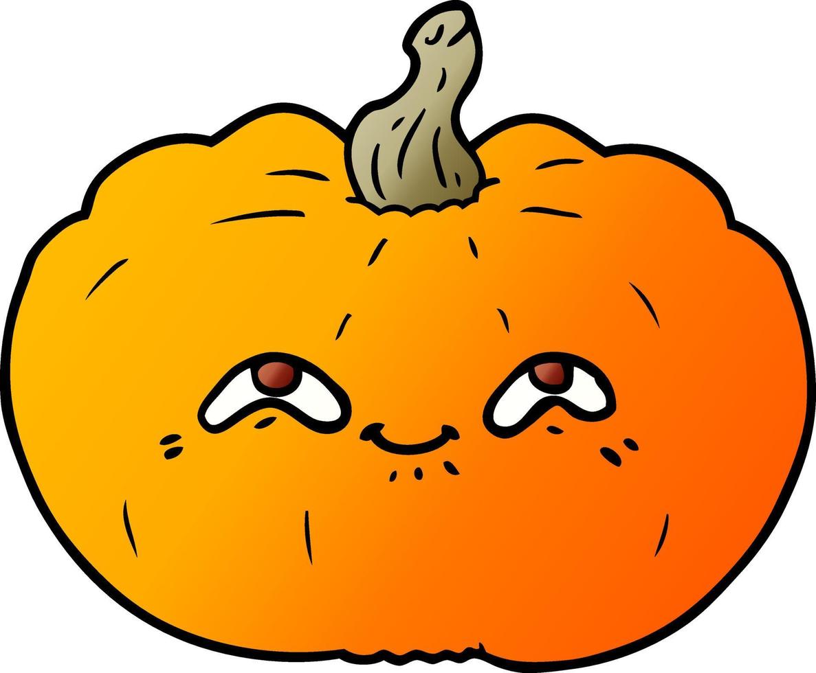 calabaza de dibujos animados feliz vector