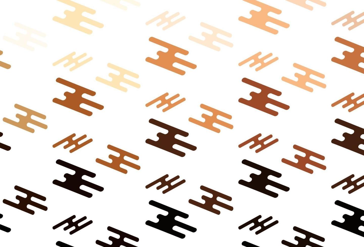 Light Orange vector template with repeated sticks.