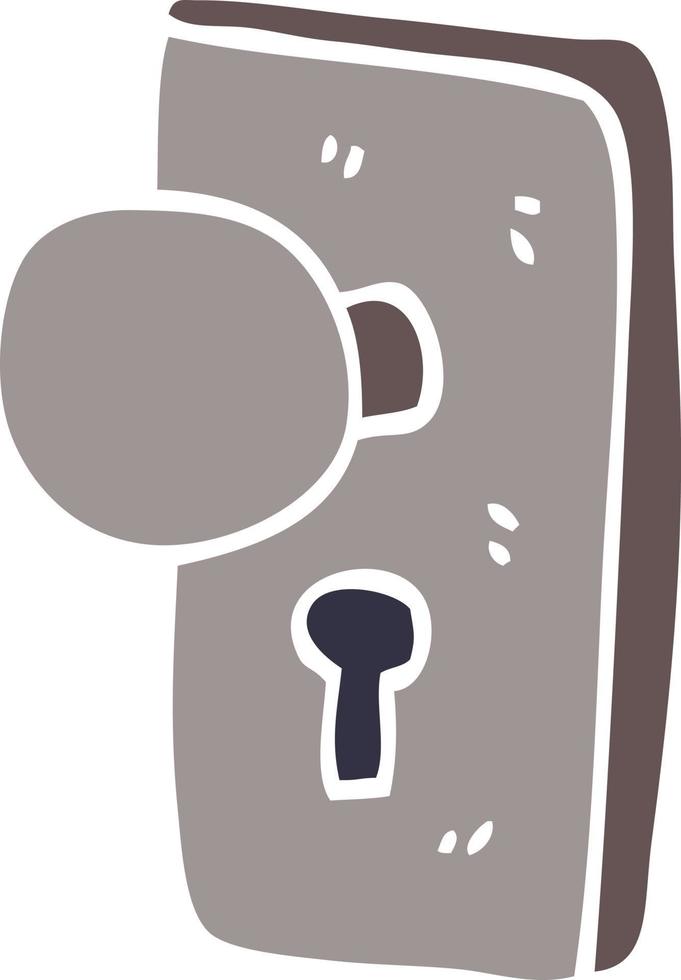 cartoon doodle key hole vector