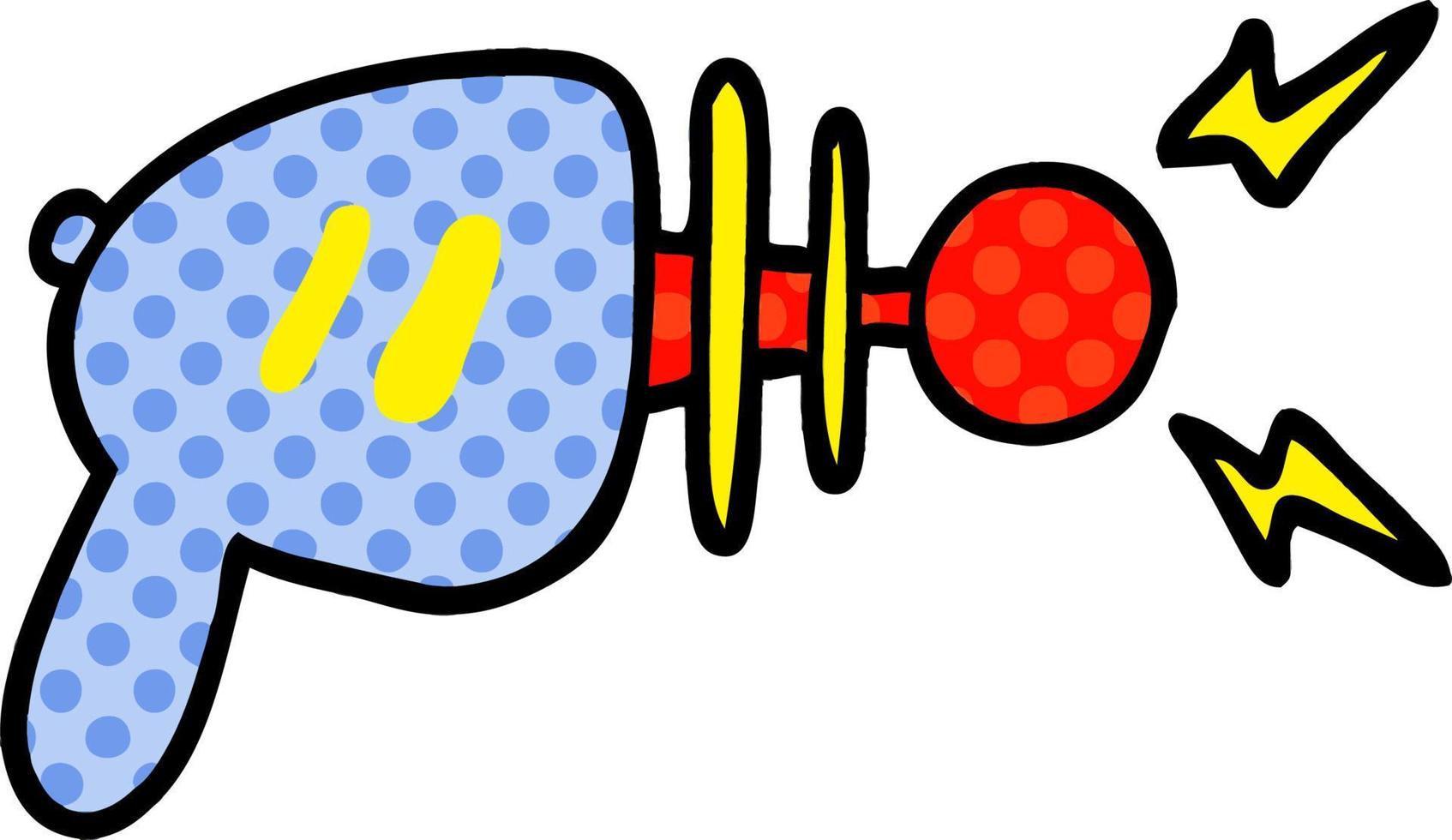 pistola de rayos de dibujos animados vector