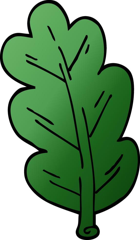 cartoon doodle leaf vector