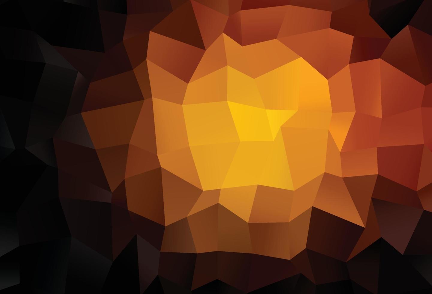 Dark Orange vector blurry triangle template.