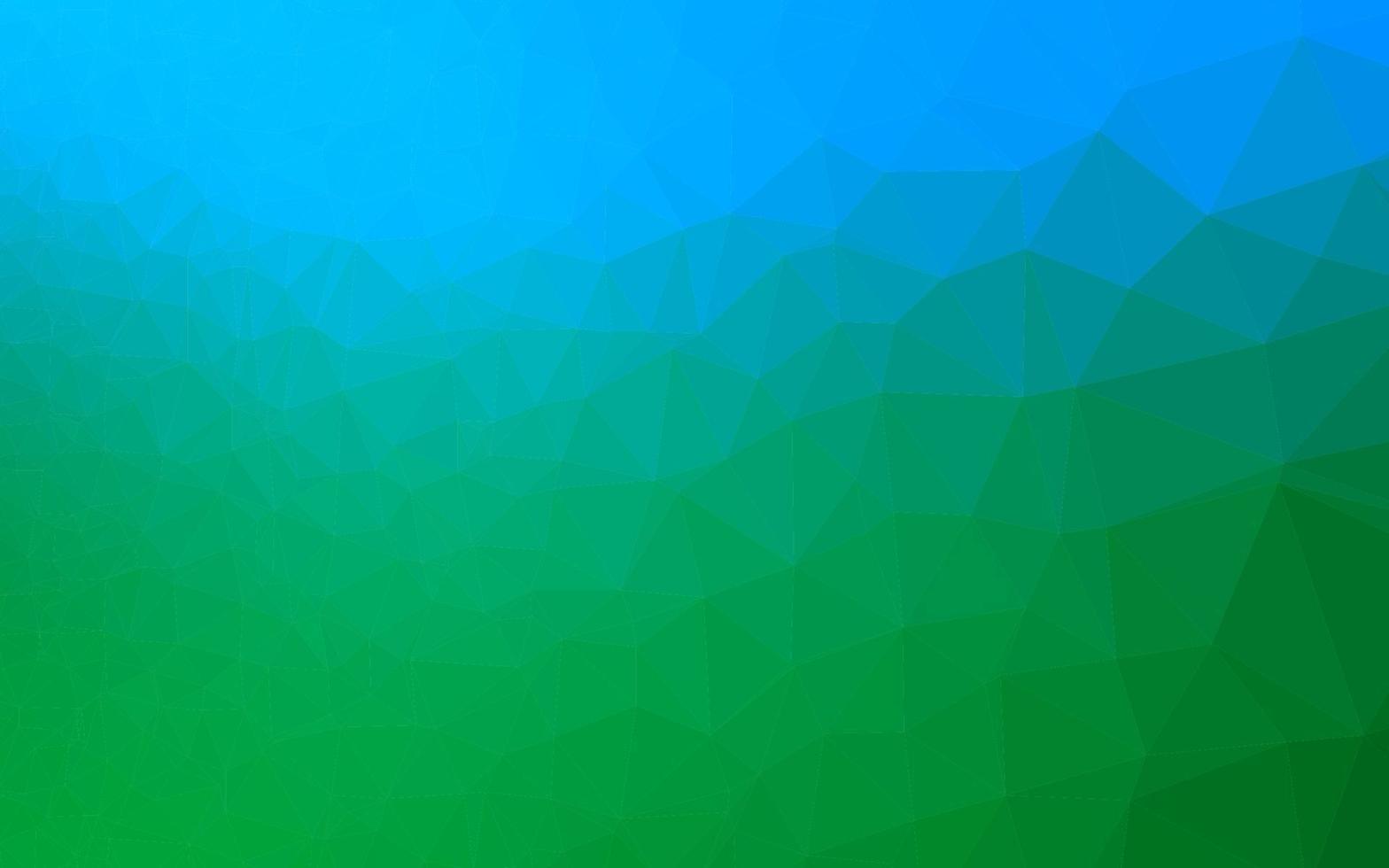 Telón de fondo de mosaico abstracto de vector azul claro, verde.