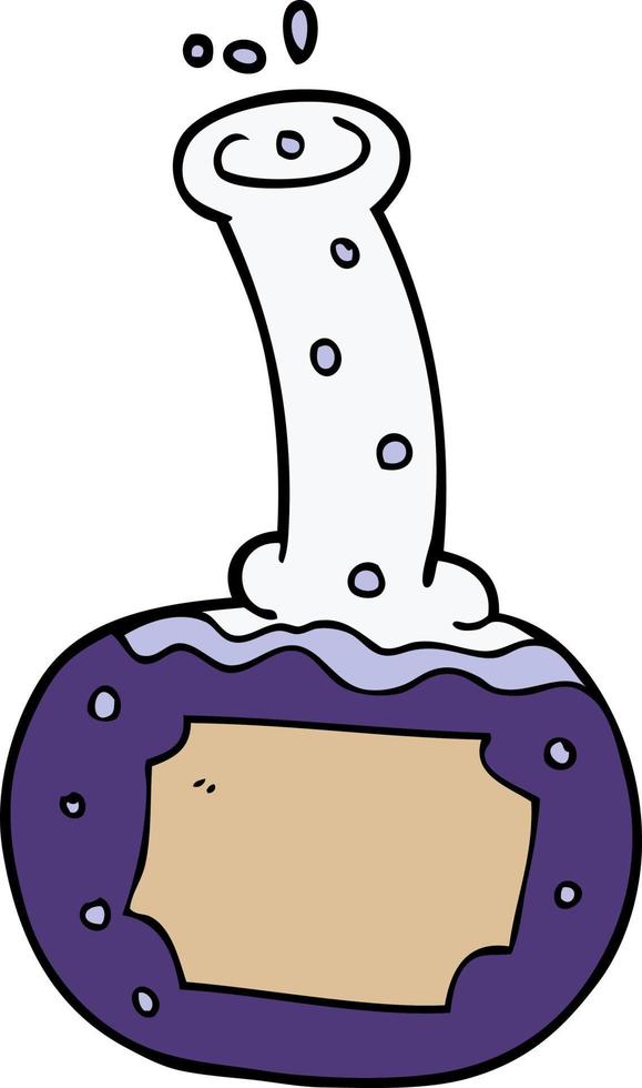cartoon doodle experiment potions vector