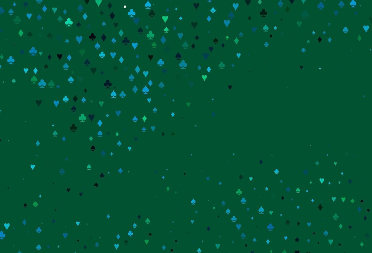 Light BLUE vector cover with symbols of gamble.