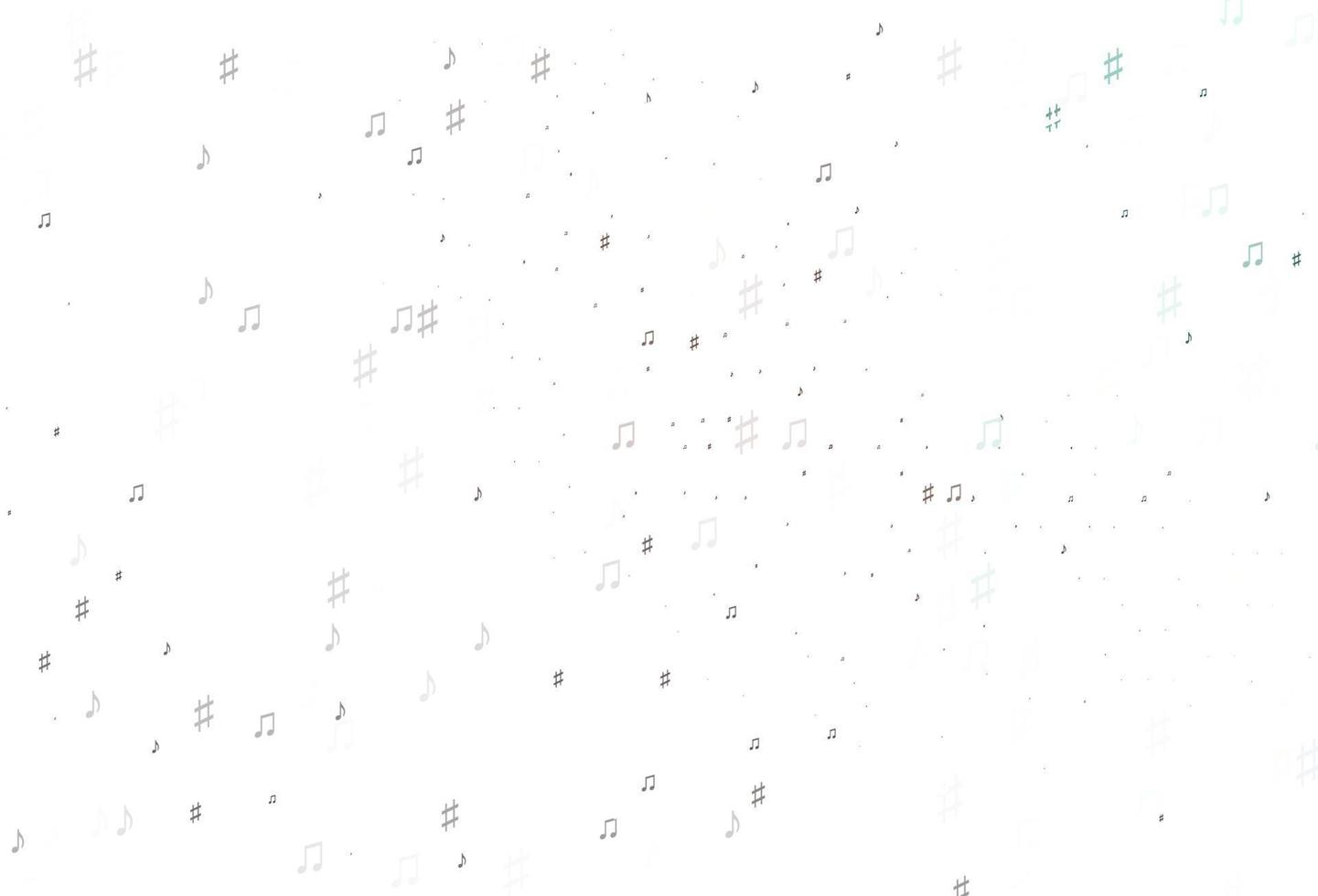 Light Orange vector pattern with music elements.