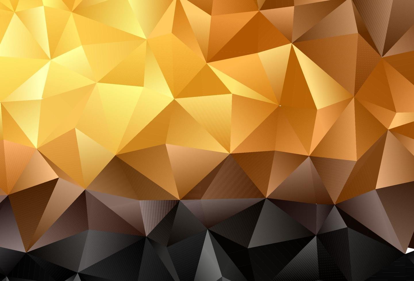 Dark Orange vector triangle mosaic texture.