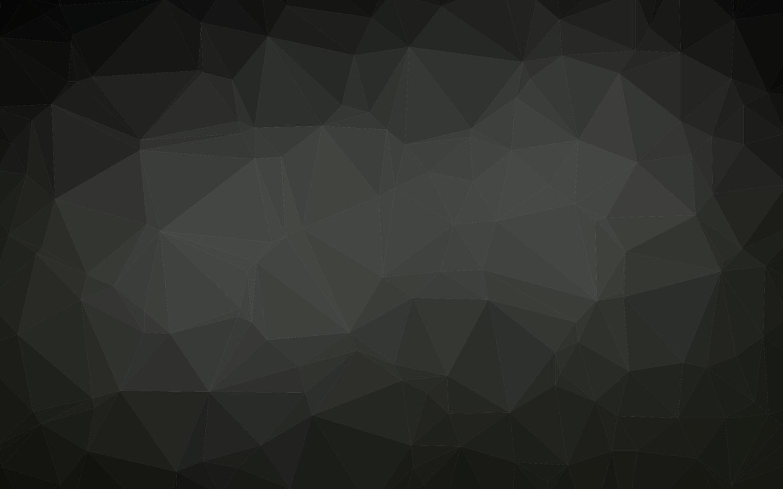 Dark Black vector polygonal template.