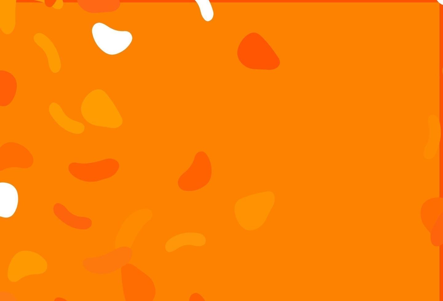 Fondo de vector naranja claro con formas abstractas.