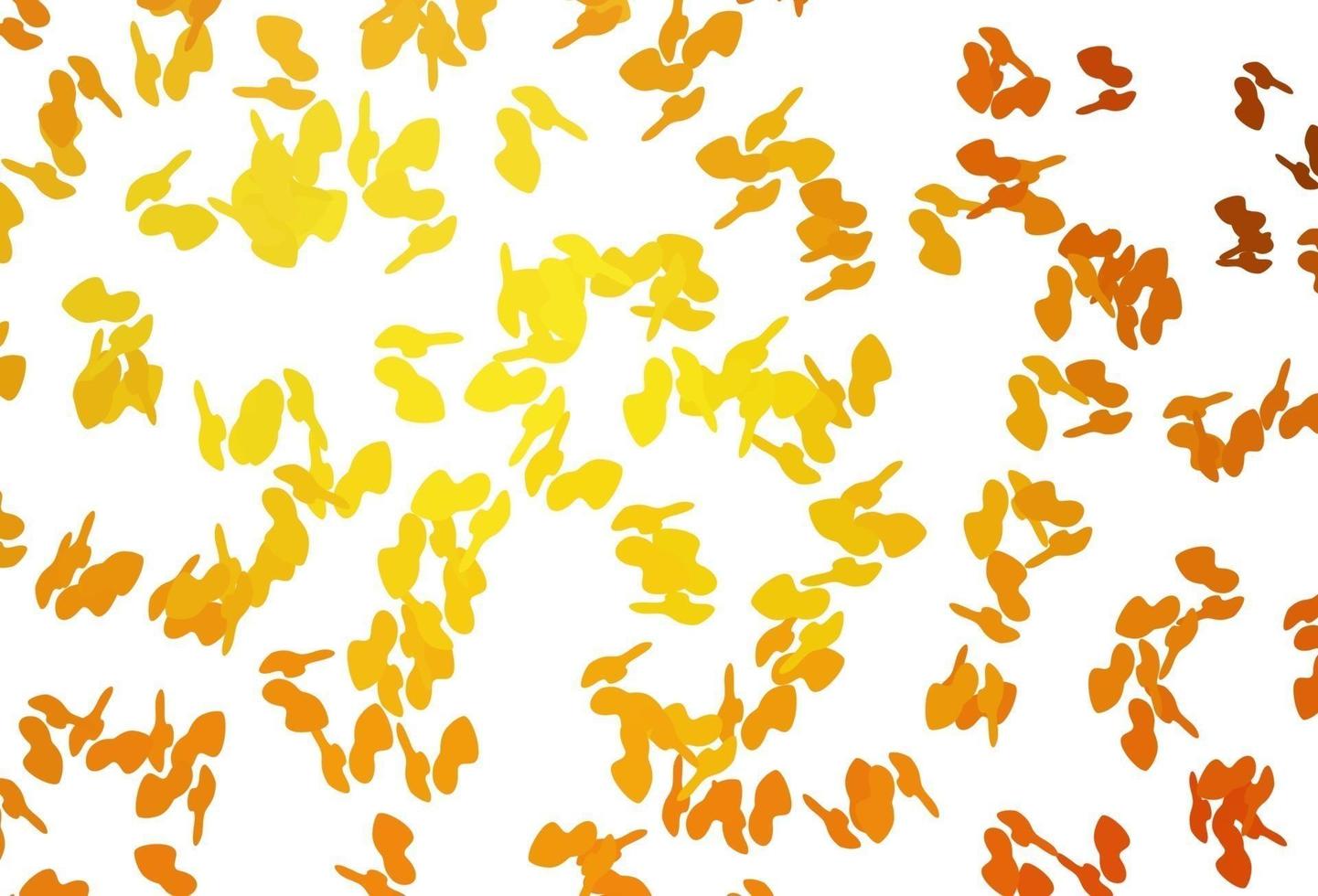 Light Orange vector backdrop with abstract shapes.