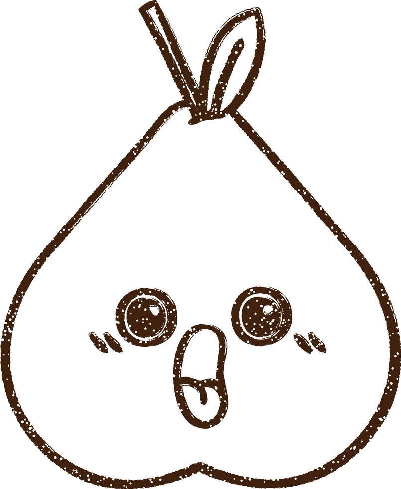 Pear Charcoal Drawing 12240545 Vector Art at Vecteezy