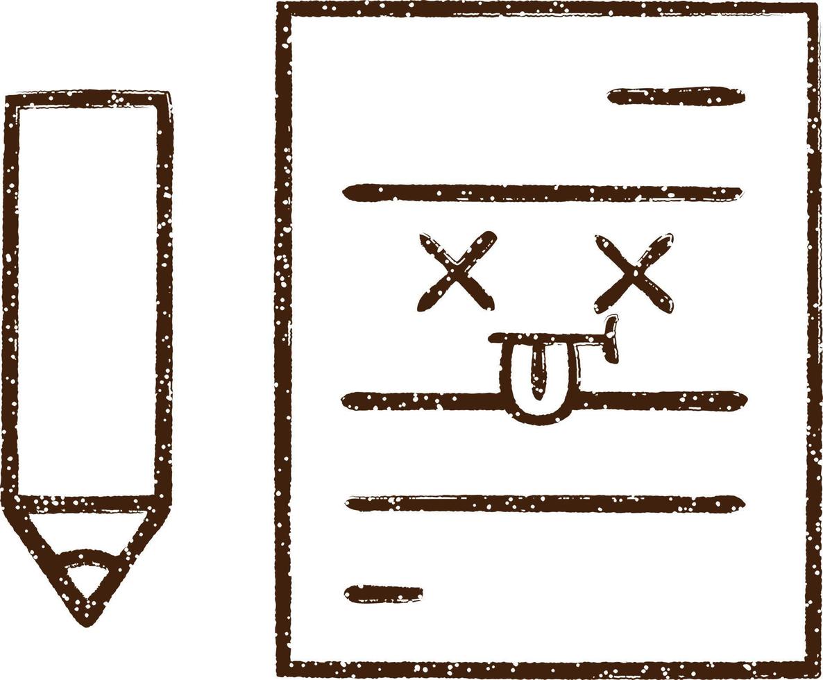 Dead Notes Charcoal Drawing vector