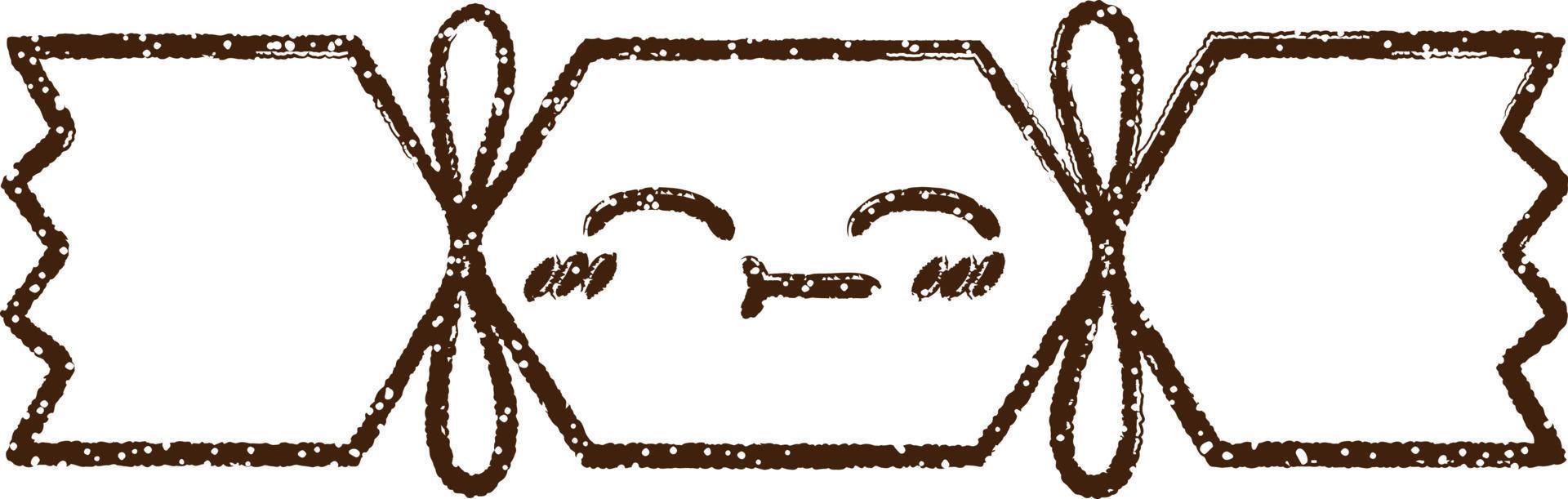 Cracker Charcoal Drawing vector