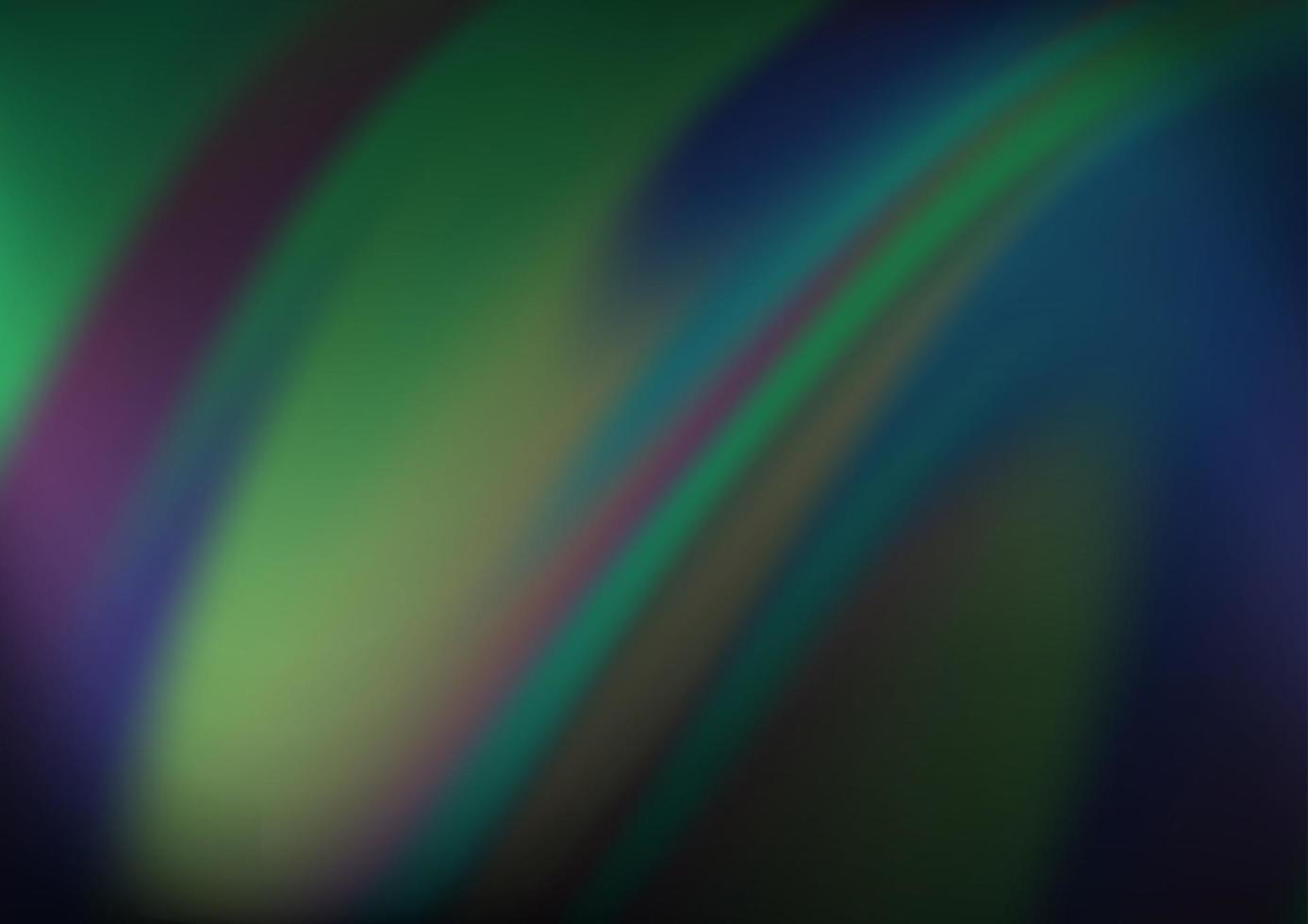 Dark Blue, Green vector glossy bokeh pattern.