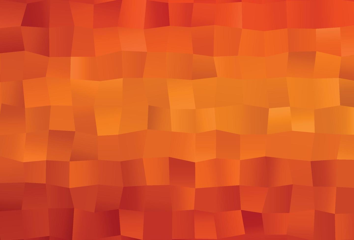 Telón de fondo de mosaico abstracto de vector naranja claro.